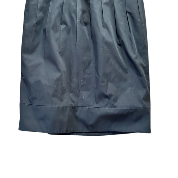 Club Monaco Women Black LBD Tube Strapless Pleated Mini Cocktail Dress Size 6 - Picture 3 of 6